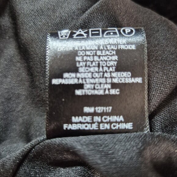 Badgley Mischka Size 2  Black Crepe Fringe Dress Harley Party Cocktail Velvet (1 - Picture 7 of 9